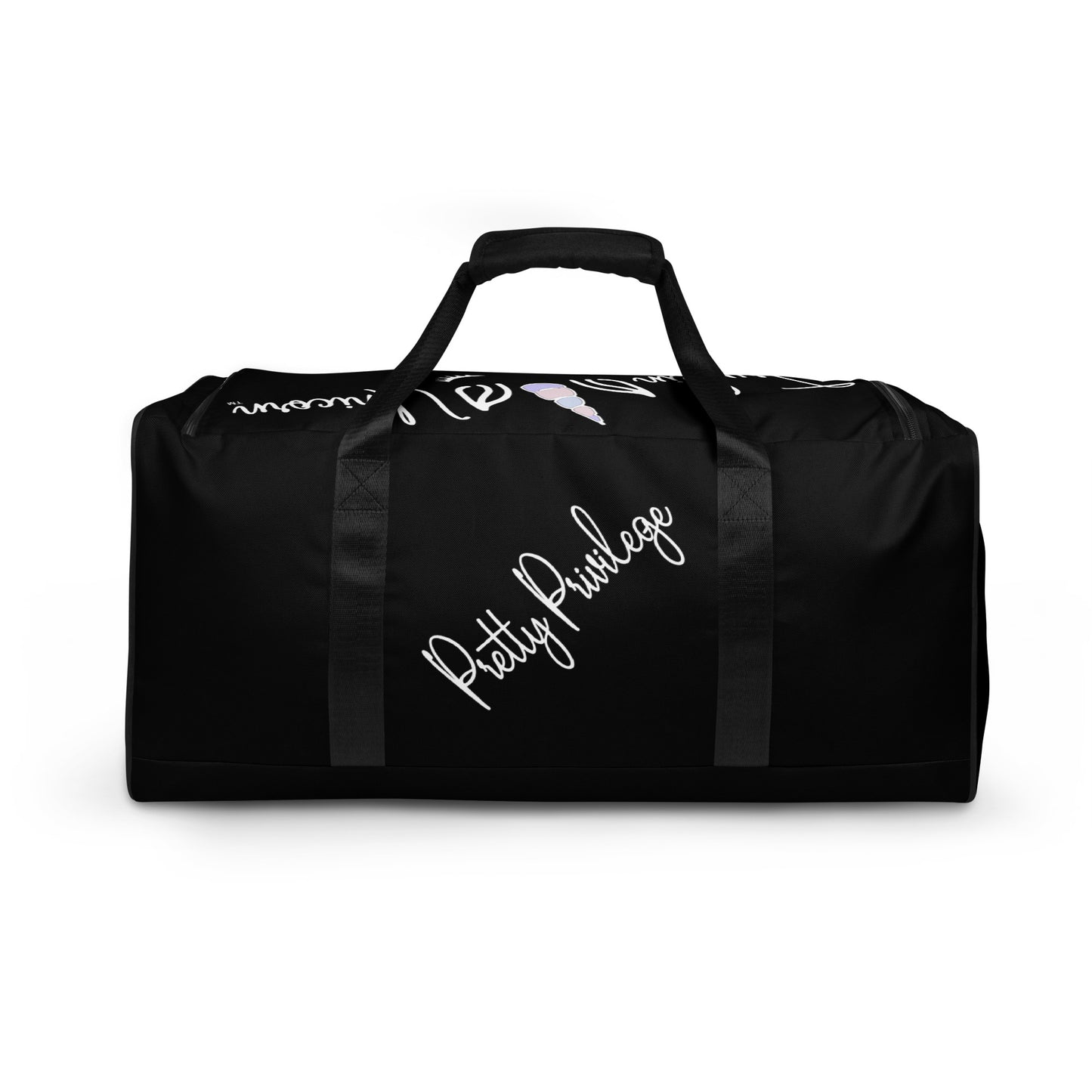 Truckin Unicorn Black Duffle Bag