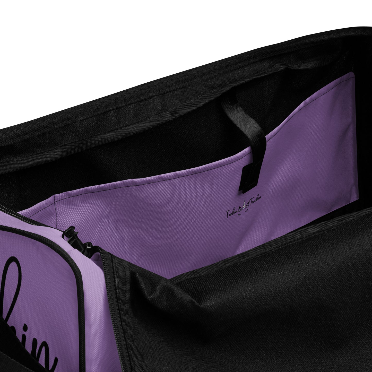 Truckin Unicorn Purple Duffle bag