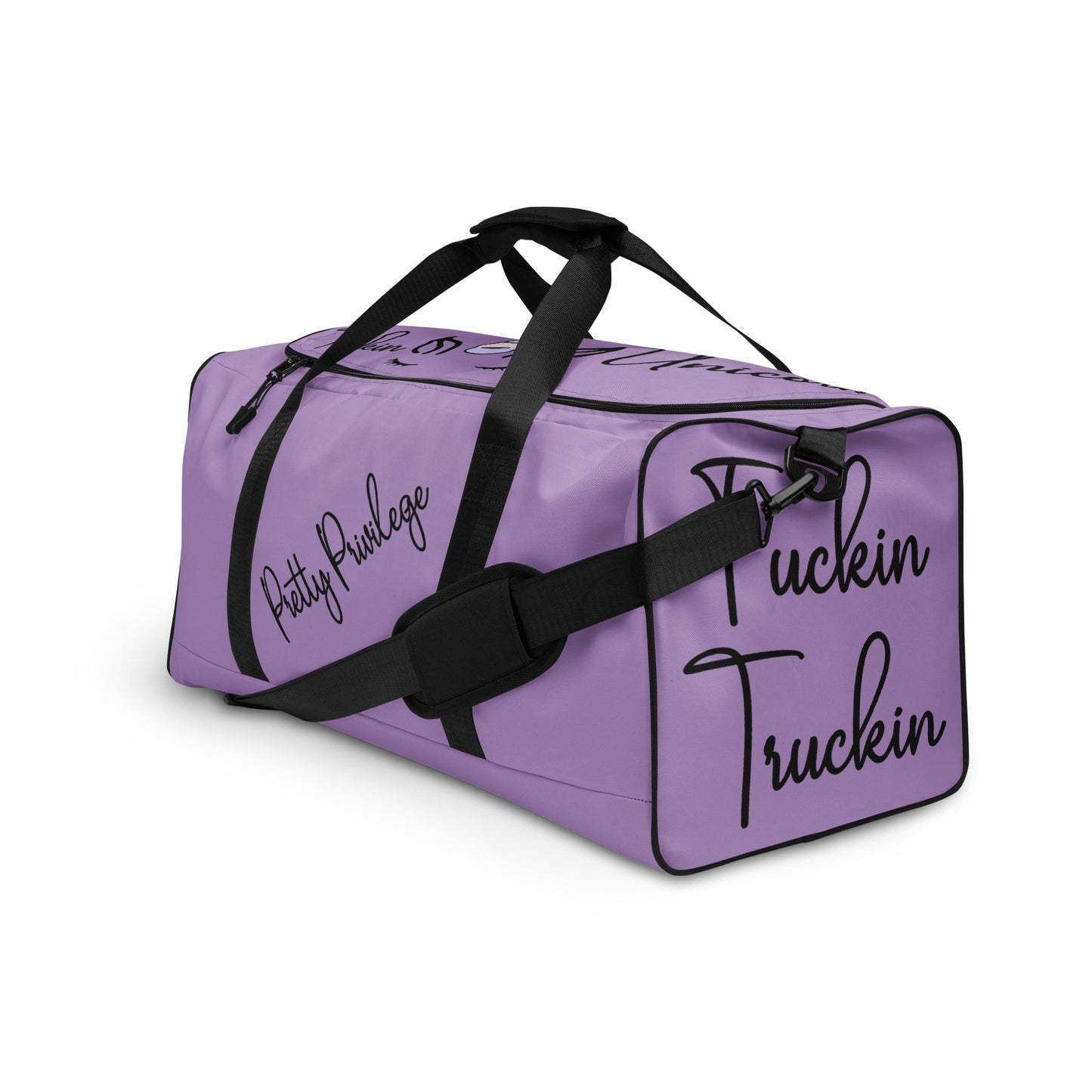 Truckin Unicorn Purple Duffle bag
